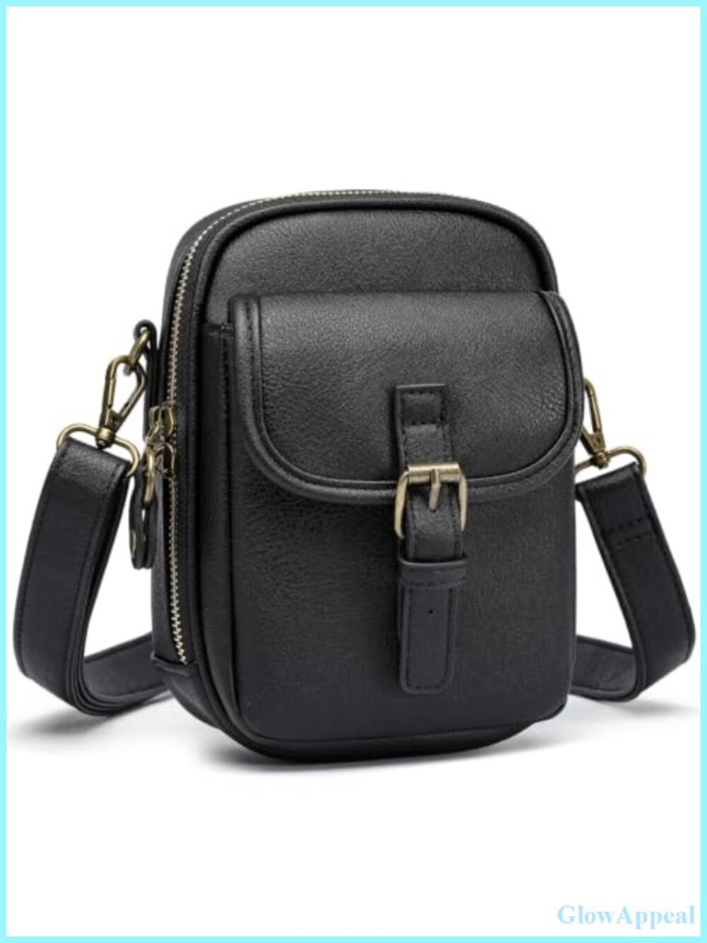 Small Crossbody Bag PU Leather Anti Theft Messenger Purse Mini
